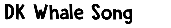 DK Whale Song font preview